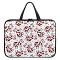 Cartoon Happy Dairy Cow Pattern Print Laptop Sleeve With Handle