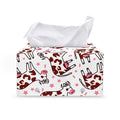 Cartoon Happy Dairy Cow Pattern Print Leather Tissue Box Cover