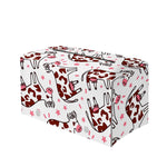 Cartoon Happy Dairy Cow Pattern Print Leather Tissue Box Cover