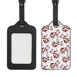 Cartoon Happy Dairy Cow Pattern Print Luggage Tag