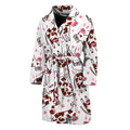 Cartoon Happy Dairy Cow Pattern Print Men's Bathrobe