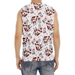 Cartoon Happy Dairy Cow Pattern Print Men's Fitness Tank Top