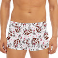 Cartoon Happy Dairy Cow Pattern Print Men's Short Boxer Briefs