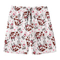 Cartoon Happy Dairy Cow Pattern Print Men's Swim Trunks