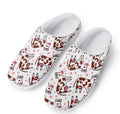 Cartoon Happy Dairy Cow Pattern Print Mesh Casual Shoes