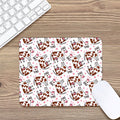 Cartoon Happy Dairy Cow Pattern Print Mouse Pad