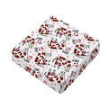 Cartoon Happy Dairy Cow Pattern Print Outdoor Seat Cushion Cover
