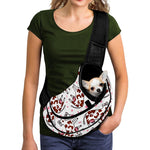 Cartoon Happy Dairy Cow Pattern Print Pet Sling Carrier