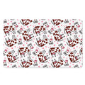 Cartoon Happy Dairy Cow Pattern Print Polyester Doormat