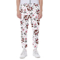 Cartoon Happy Dairy Cow Pattern Print Joggers