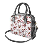 Cartoon Happy Dairy Cow Pattern Print Shoulder Handbag