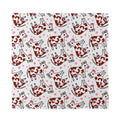 Cartoon Happy Dairy Cow Pattern Print Silk Bandana