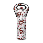 Cartoon Happy Dairy Cow Pattern Print Single Neoprene Wine Tote