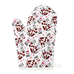 Cartoon Happy Dairy Cow Pattern Print Single Oven Mitt
