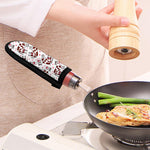 Cartoon Happy Dairy Cow Pattern Print Skillet Handle Cover