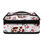 Cartoon Happy Dairy Cow Pattern Print Small Lunch Bag