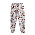 Cartoon Happy Dairy Cow Pattern Print Sweatpants