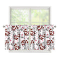 Cartoon Happy Dairy Cow Pattern Print Tier Curtains