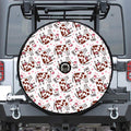 Cartoon Happy Dairy Cow Pattern Print Tire Cover With Camera Hole