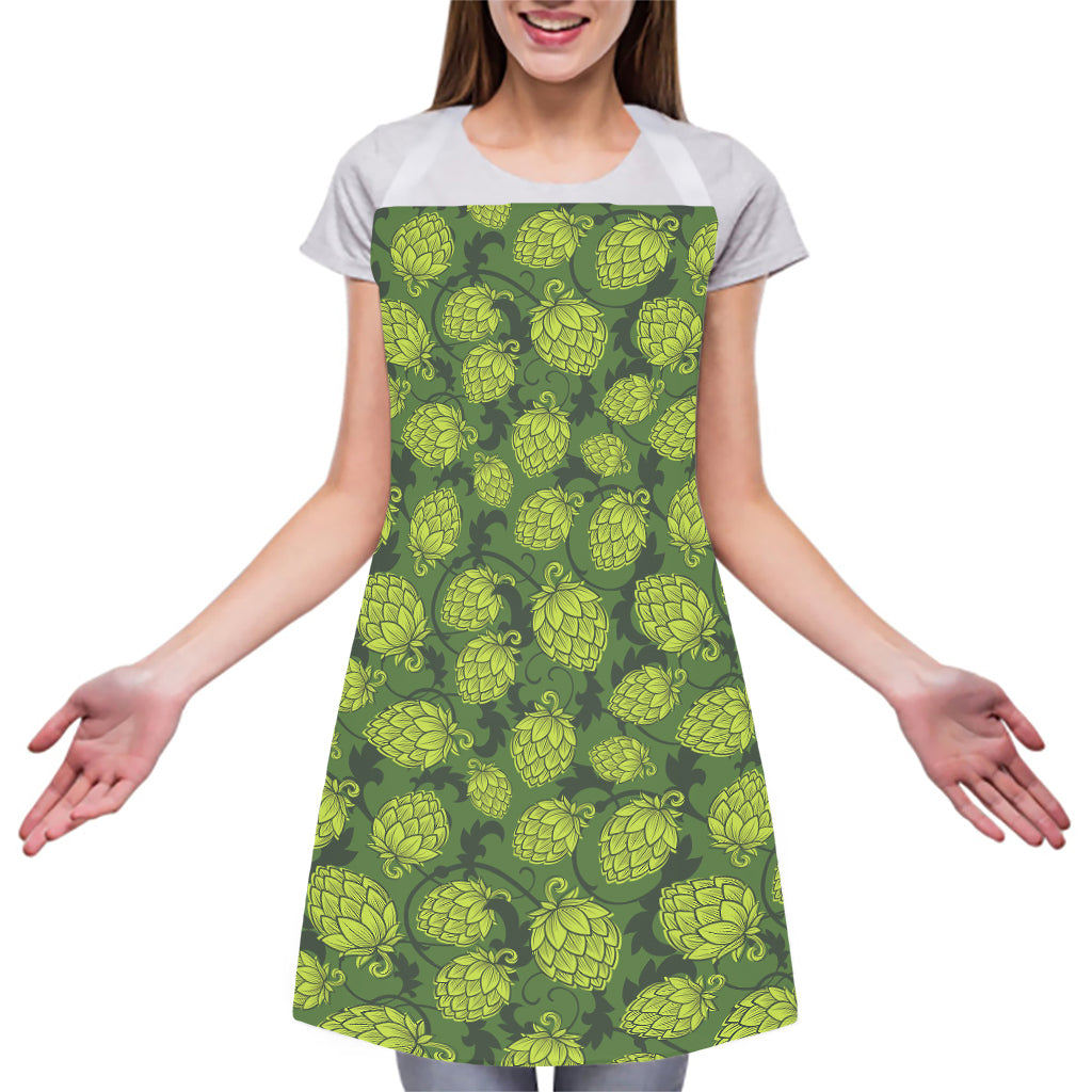 Cartoon Hop Cone Pattern Print Adjustable Apron