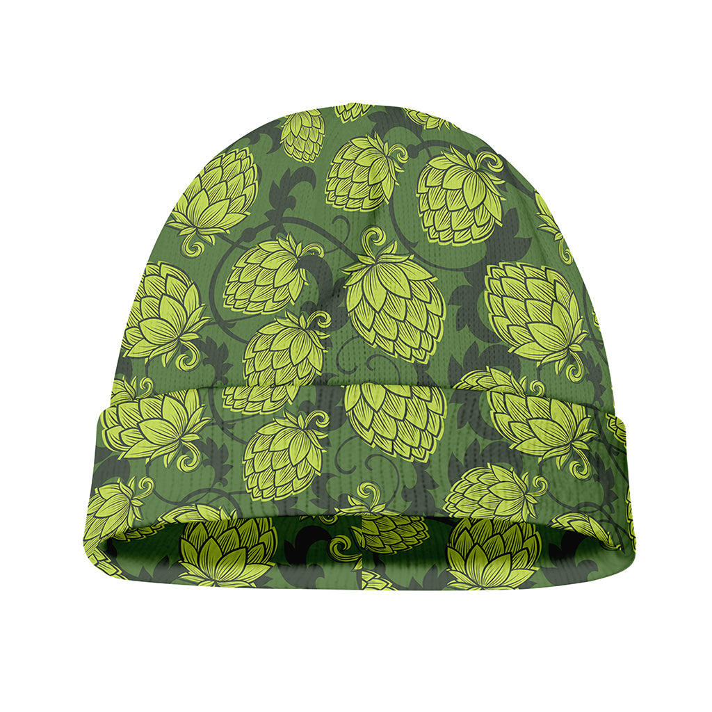 Cartoon Hop Cone Pattern Print Beanie