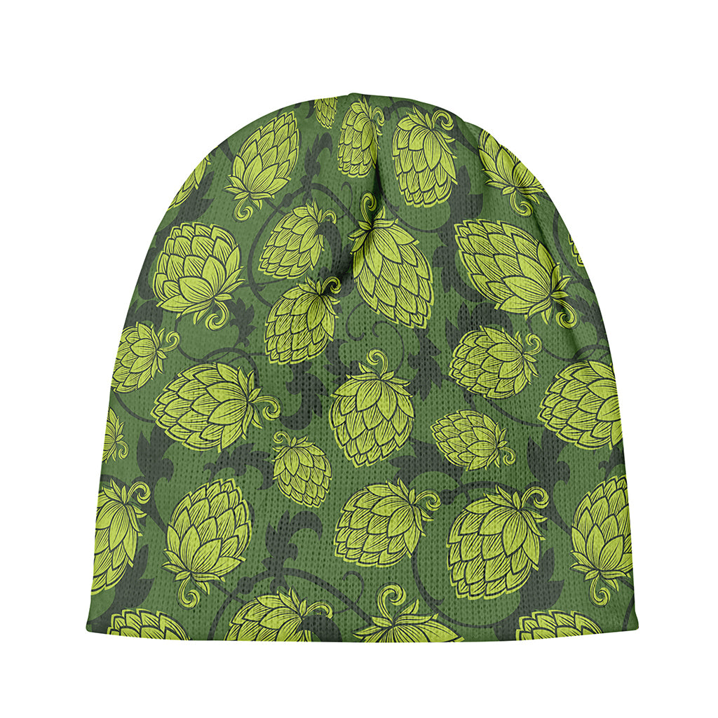 Cartoon Hop Cone Pattern Print Beanie