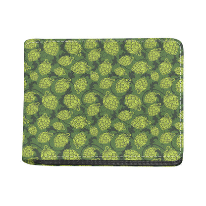 Cartoon Hop Cone Pattern Print Bifold Wallet