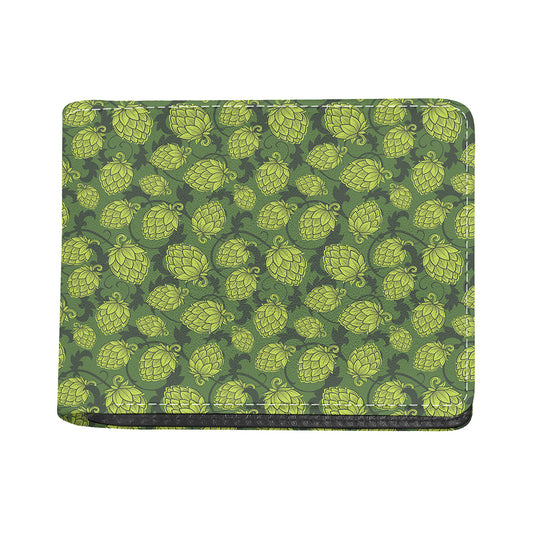 Cartoon Hop Cone Pattern Print Bifold Wallet