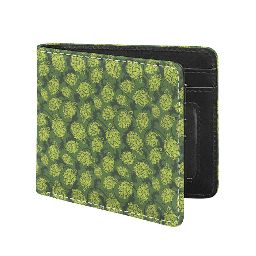 Cartoon Hop Cone Pattern Print Bifold Wallet