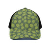 Cartoon Hop Cone Pattern Print Black Mesh Trucker Cap