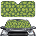 Cartoon Hop Cone Pattern Print Car Windshield Sun Shade