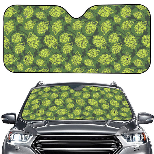 Cartoon Hop Cone Pattern Print Car Windshield Sun Shade