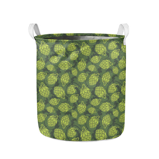 Cartoon Hop Cone Pattern Print Collapsible Laundry Basket