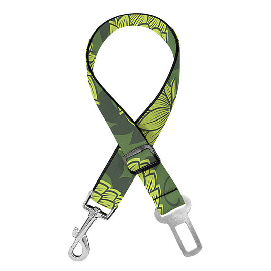Cartoon Hop Cone Pattern Print Dog Seat Belt