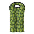 Cartoon Hop Cone Pattern Print Double Neoprene Wine Tote