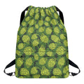 Cartoon Hop Cone Pattern Print Drawstring Backpack