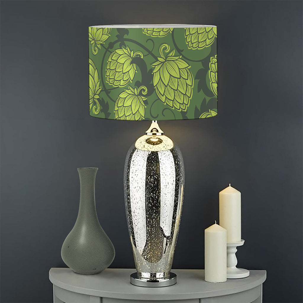 Cartoon Hop Cone Pattern Print Drum Lamp Shade