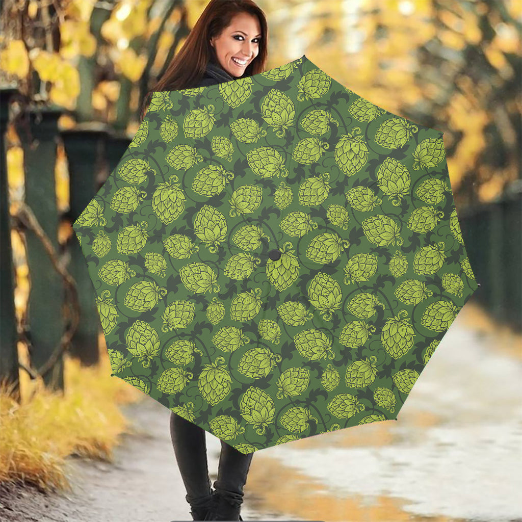 Cartoon Hop Cone Pattern Print Foldable Umbrella