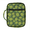 Cartoon Hop Cone Pattern Print Front Pocket Bible Bag