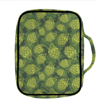 Cartoon Hop Cone Pattern Print Front Pocket Bible Bag