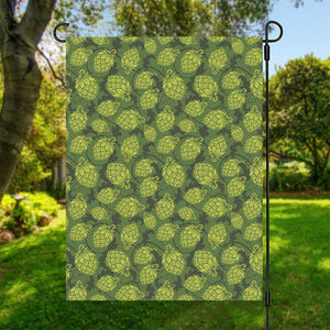 Cartoon Hop Cone Pattern Print Garden Flag