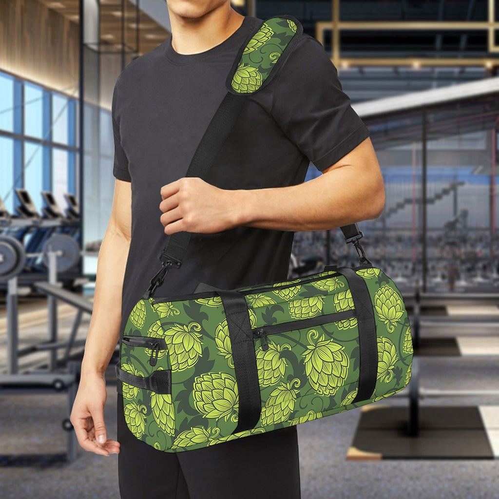 Cartoon Hop Cone Pattern Print Gym Bag
