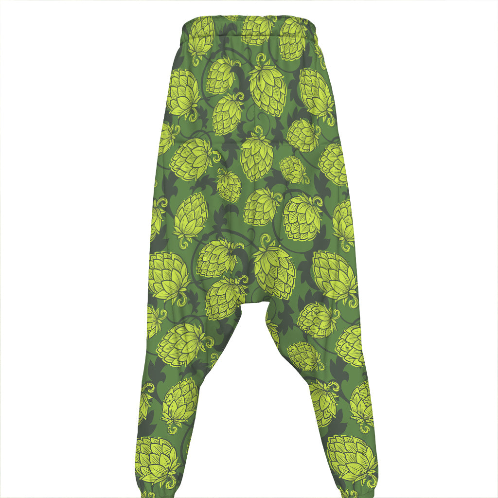 Cartoon Hop Cone Pattern Print Hammer Pants