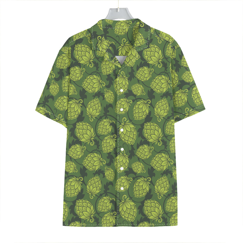 Cartoon Hop Cone Pattern Print Hawaiian Shirt