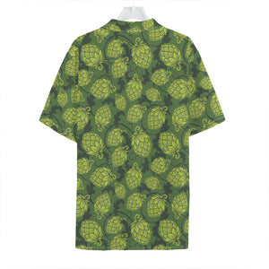 Cartoon Hop Cone Pattern Print Hawaiian Shirt