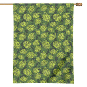 Cartoon Hop Cone Pattern Print House Flag