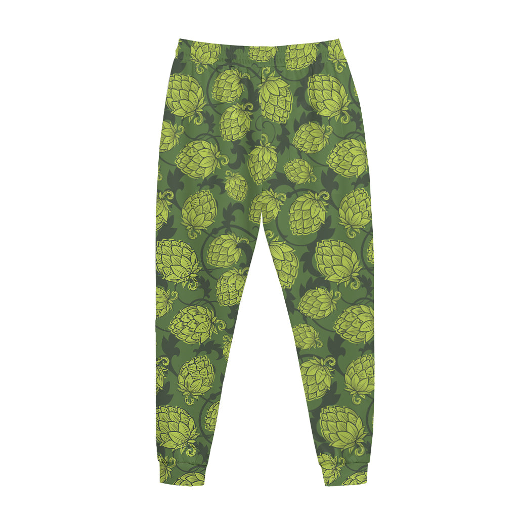 Cartoon Hop Cone Pattern Print Jogger Pants