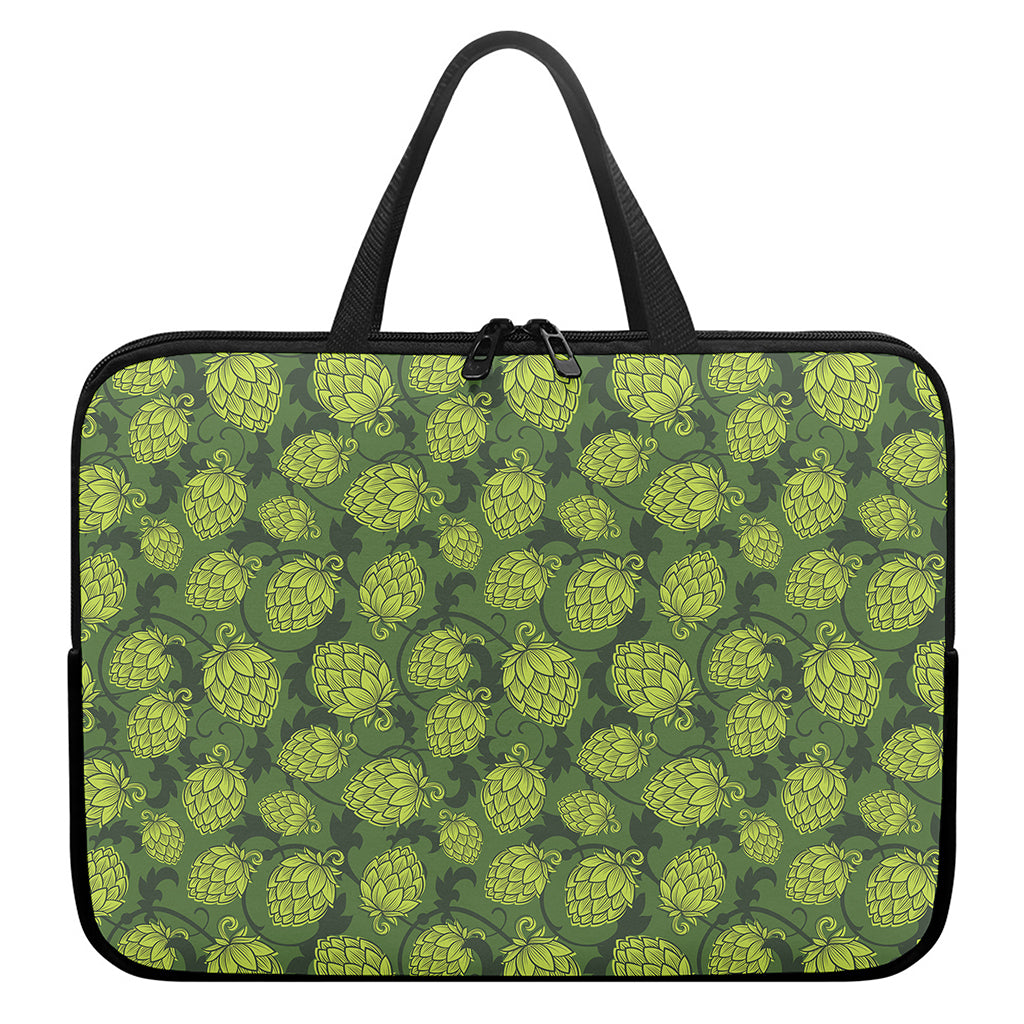 Cartoon Hop Cone Pattern Print Laptop Sleeve With Handle