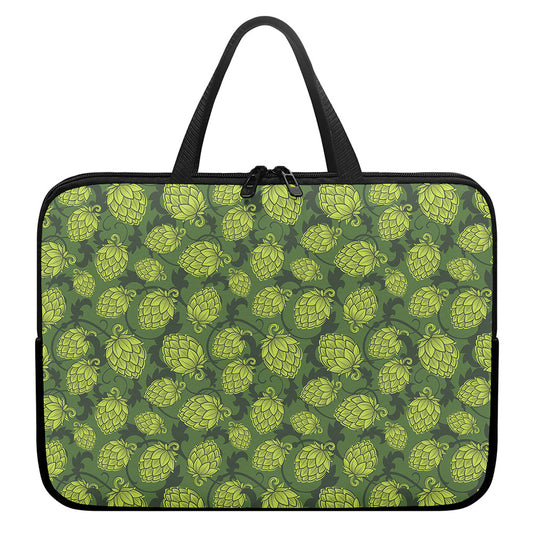 Cartoon Hop Cone Pattern Print Laptop Sleeve With Handle