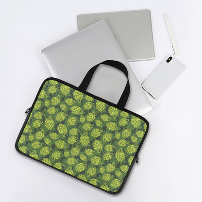 Cartoon Hop Cone Pattern Print Laptop Sleeve With Handle